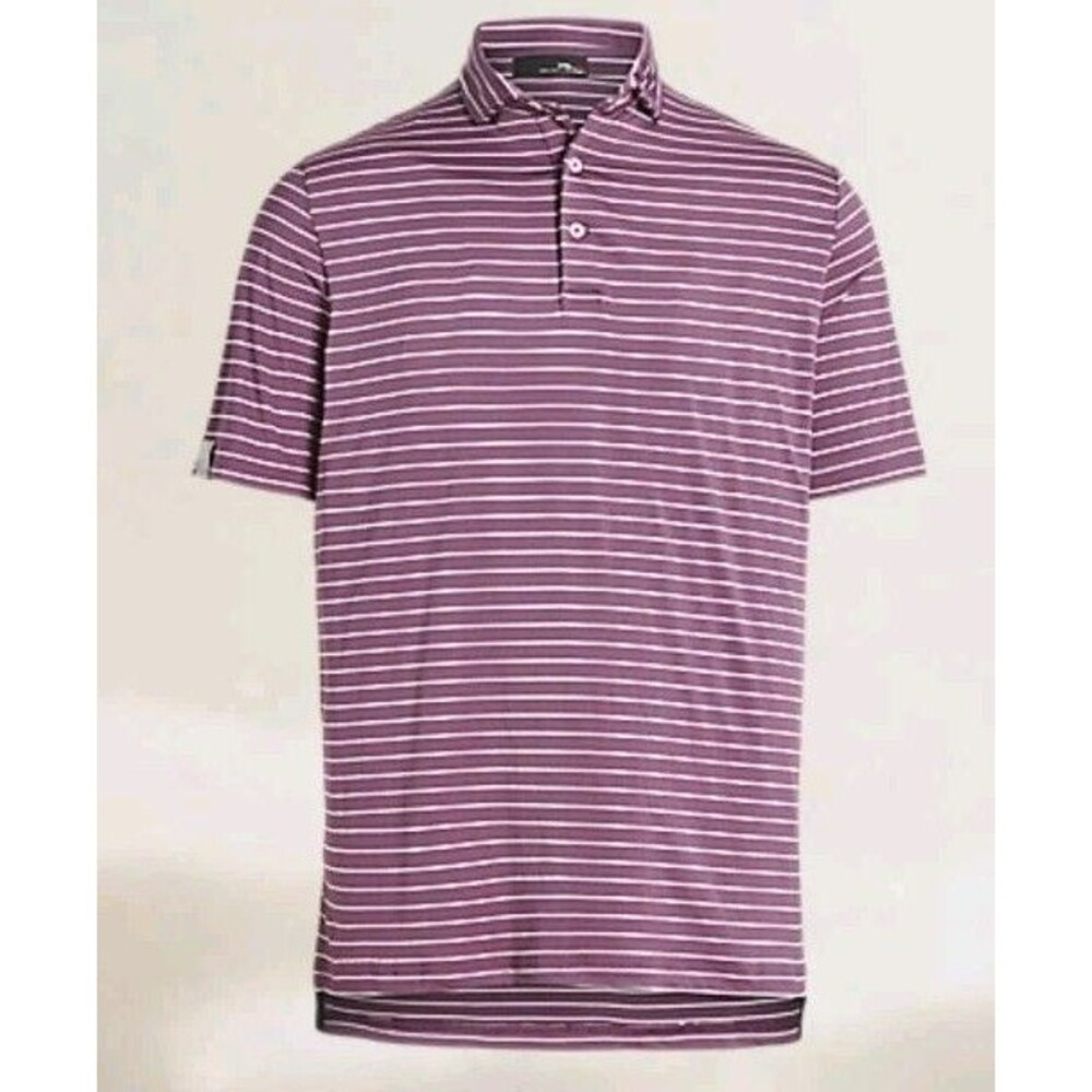 RLX Ralph Lauren Men's M Classic Fit Performance Polo Stretch Striped Wicked